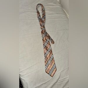 100% Silk Tie | Tan Plaid Tie